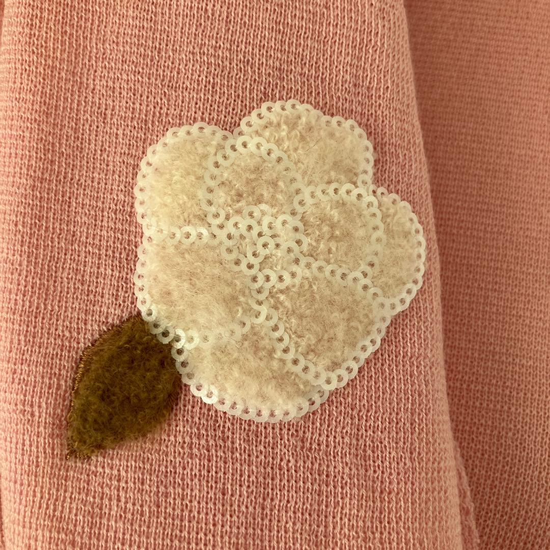 まもなく削除　エムズグレイシー⭐️ピンク ボウタイ付き ニットセーター（40）