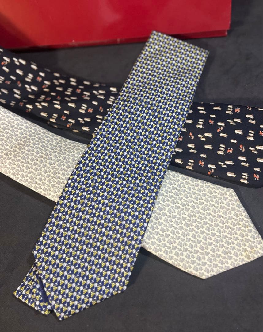 Ferragamo ネクタイ3本セット 箱付き 美品