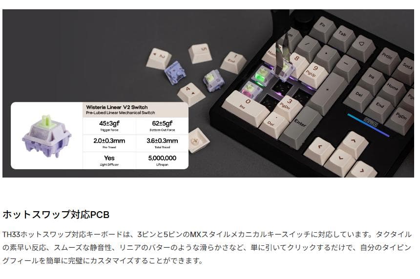 EPOMAKER TH33 テンキー 未使用