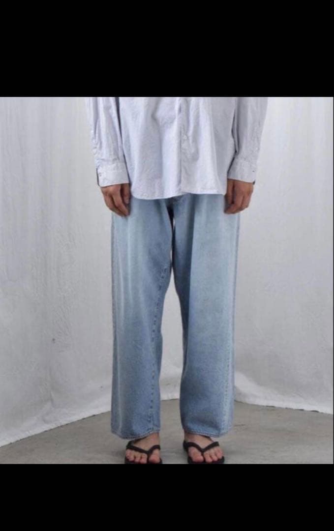 comoli 23ss 5pブリーチデニム　サイズ1