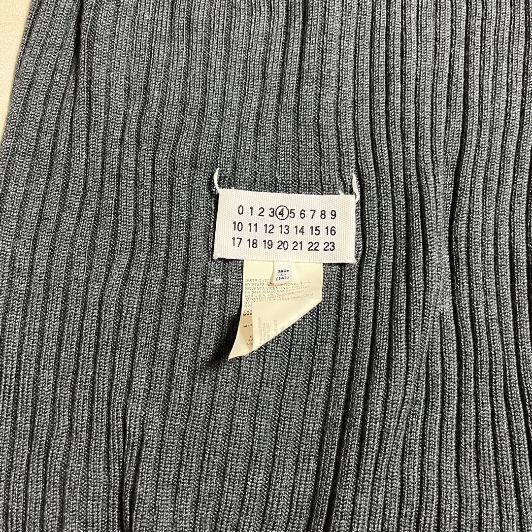 マルジェラ　ダークグレー ニット ネックウォーマー