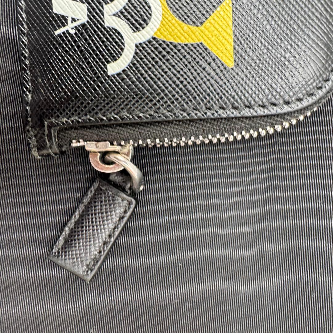 PRADA サフィアーノ クジラ柄 カードケース ケース 黒