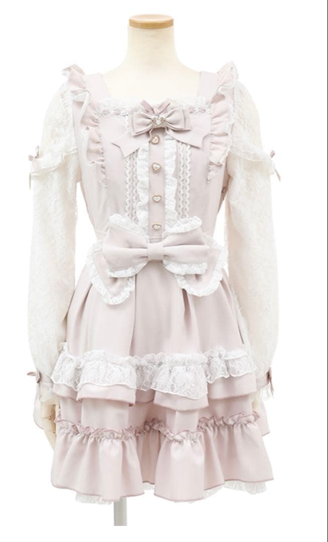 リズリサ ティアラリボンティアードワンピース