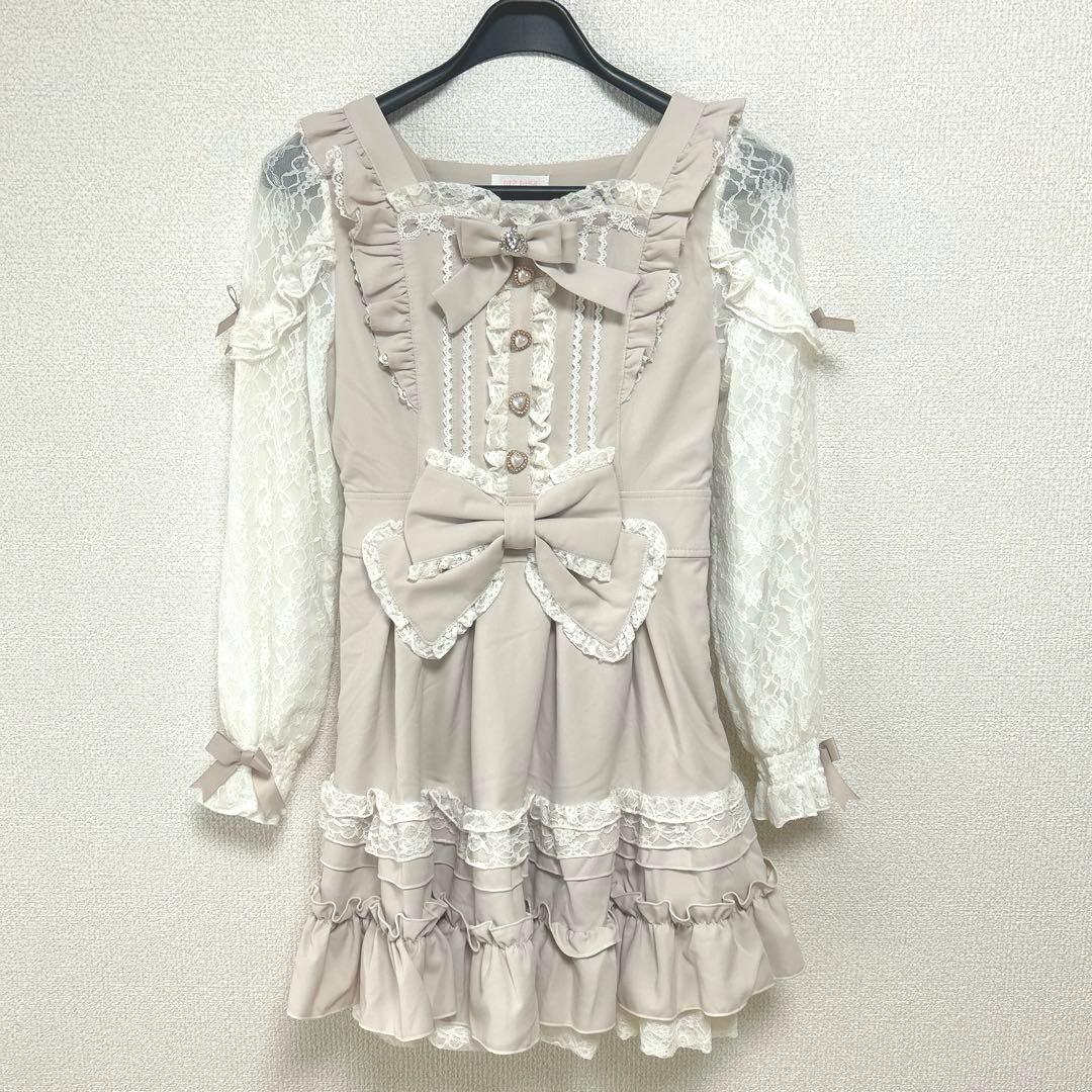 リズリサ ティアラリボンティアードワンピース