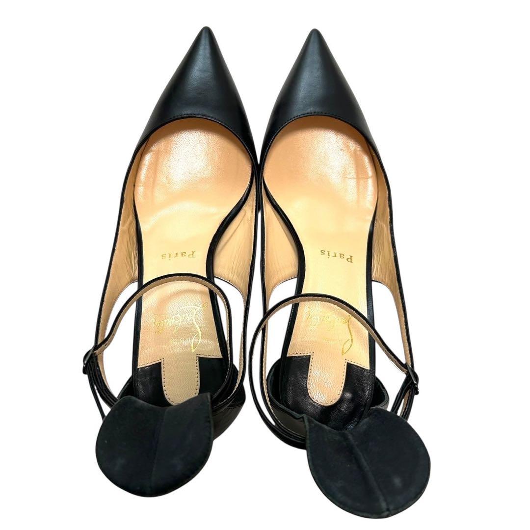 【しおっぺ】クリスチャン ルブタン マスカラパンプス ブラック 37 美品