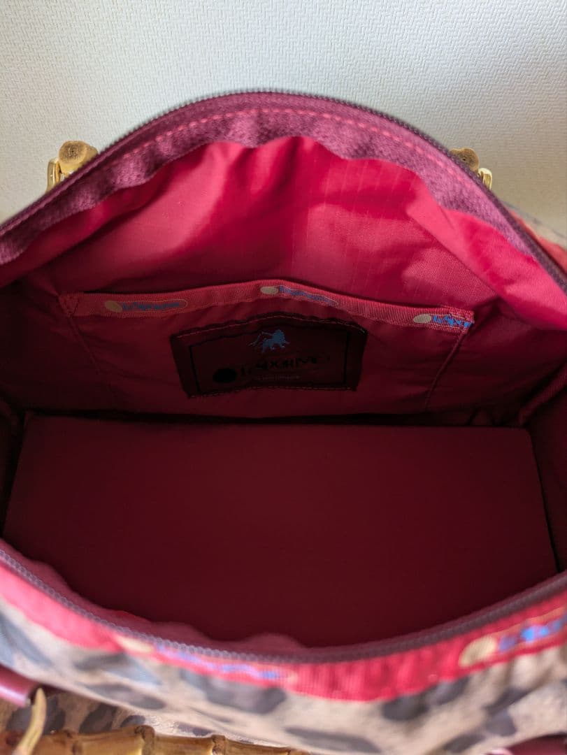 【美品】LeSportsacバンブーボストンバッグ