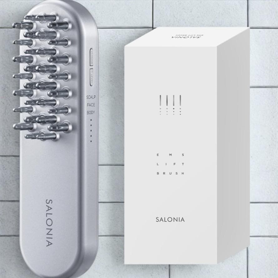 【美品】サロニア EMS リフトブラシ SALONIA 美顔器 頭皮ケア 全身用
