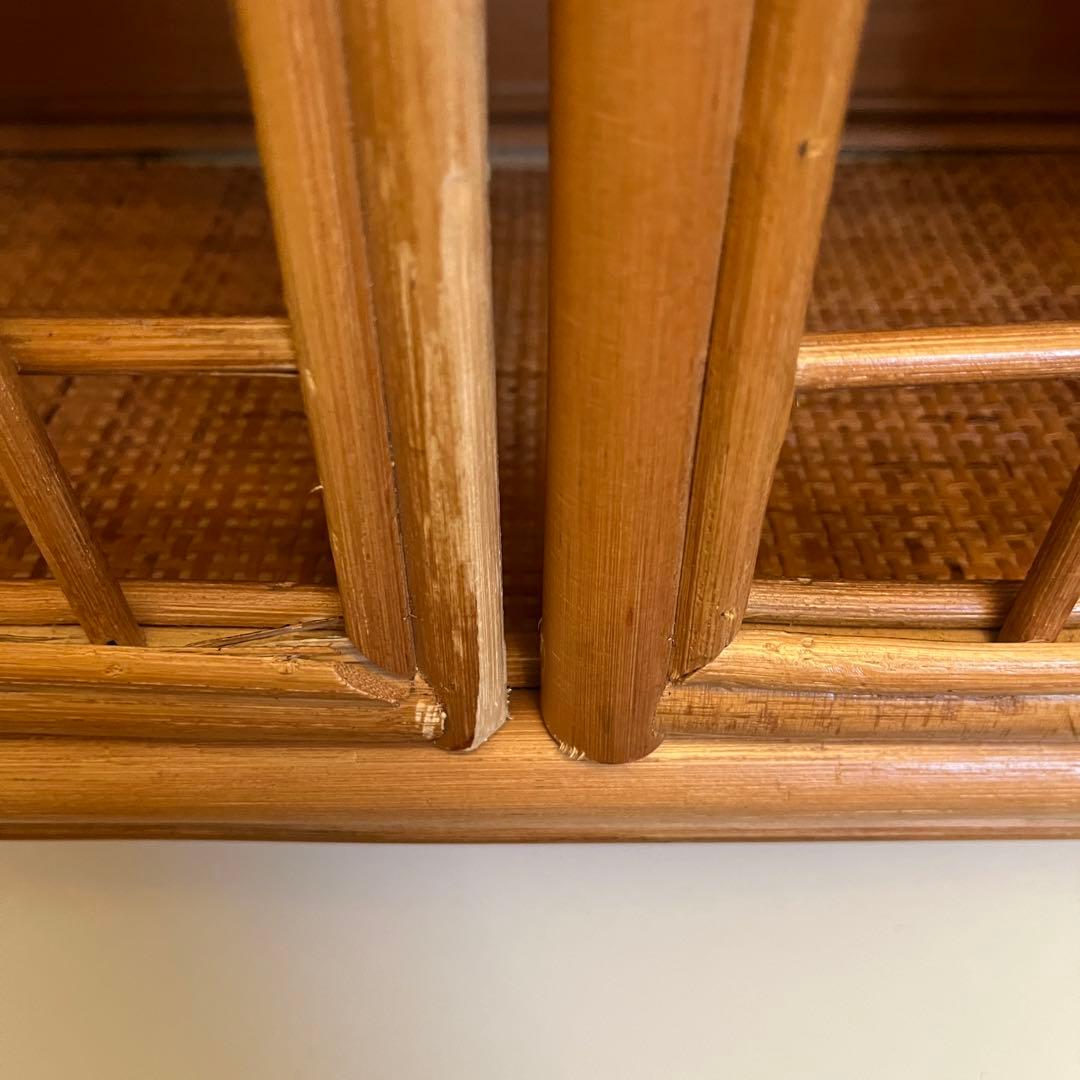 ZARAラタン アーチ型キャビネット 2段