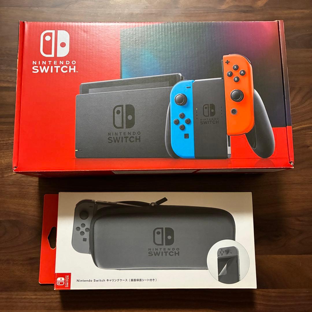 Nintendo Switch 本体 キャリングケース、128GBのSDカード付