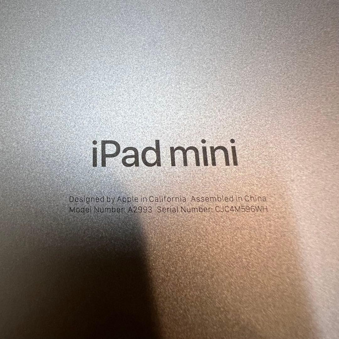 【極美品】iPad mini 第7世代 256GB Wi-Fi スペースグレイ