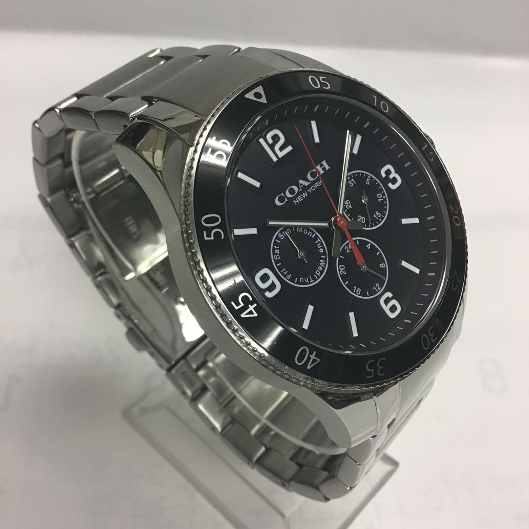 ❣️美品❣️COACH コーチ　箱無し説明書付き　メンズクォーツ腕時計 ブラック
