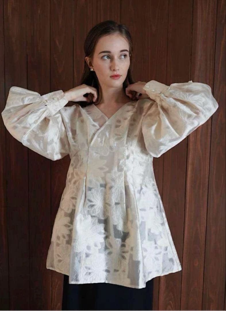 トップス Acka. jacquard mini dress