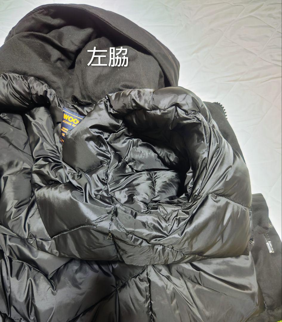 ウールリッチマウンテンパーカー ウール、シルク混紡 ブラック