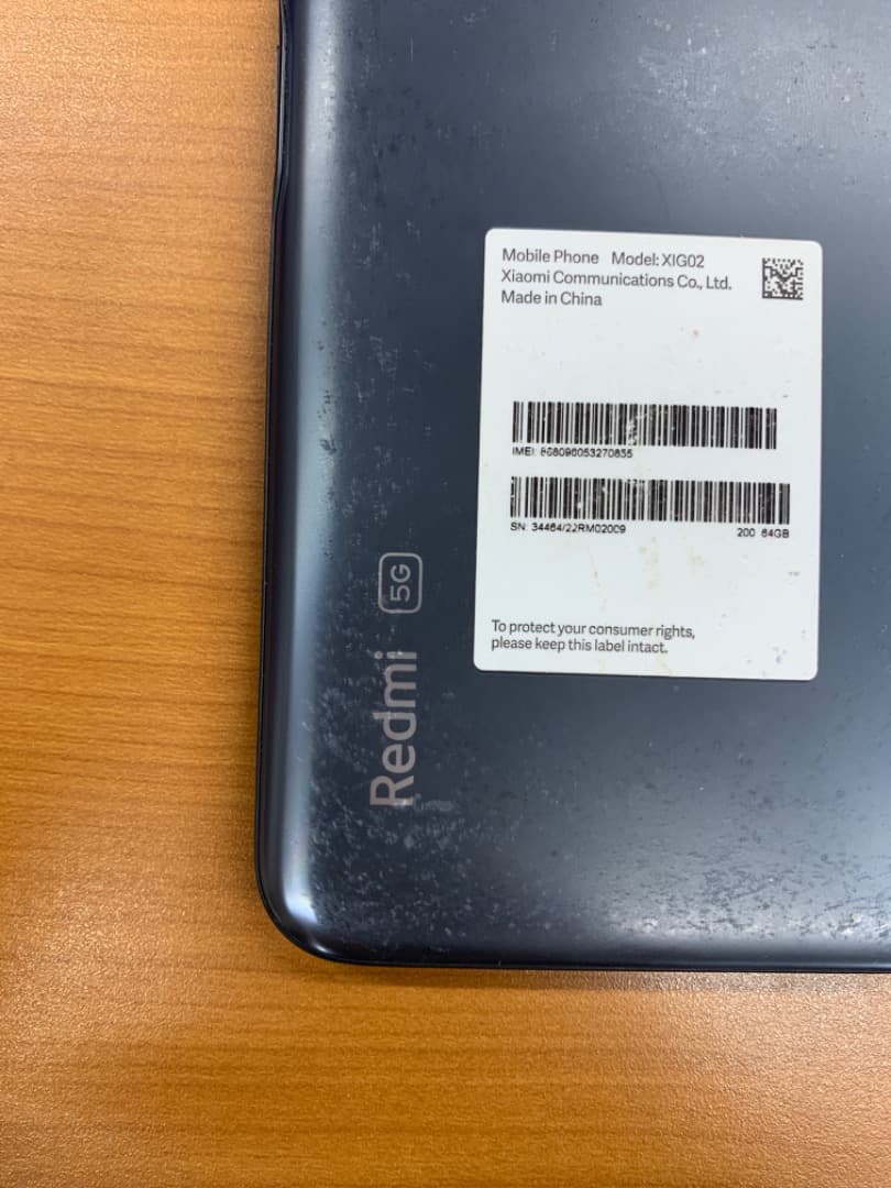 み*き様 動作確認済 Xiaomi Redmi Note 10 JE 64GB