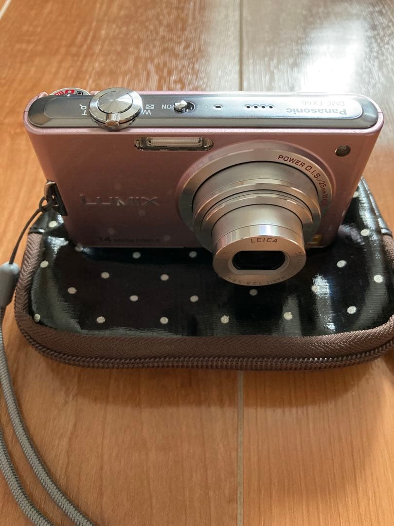 Panasonic LUMIX DMC-FX66 デジカメ ピンク 専用ケース付