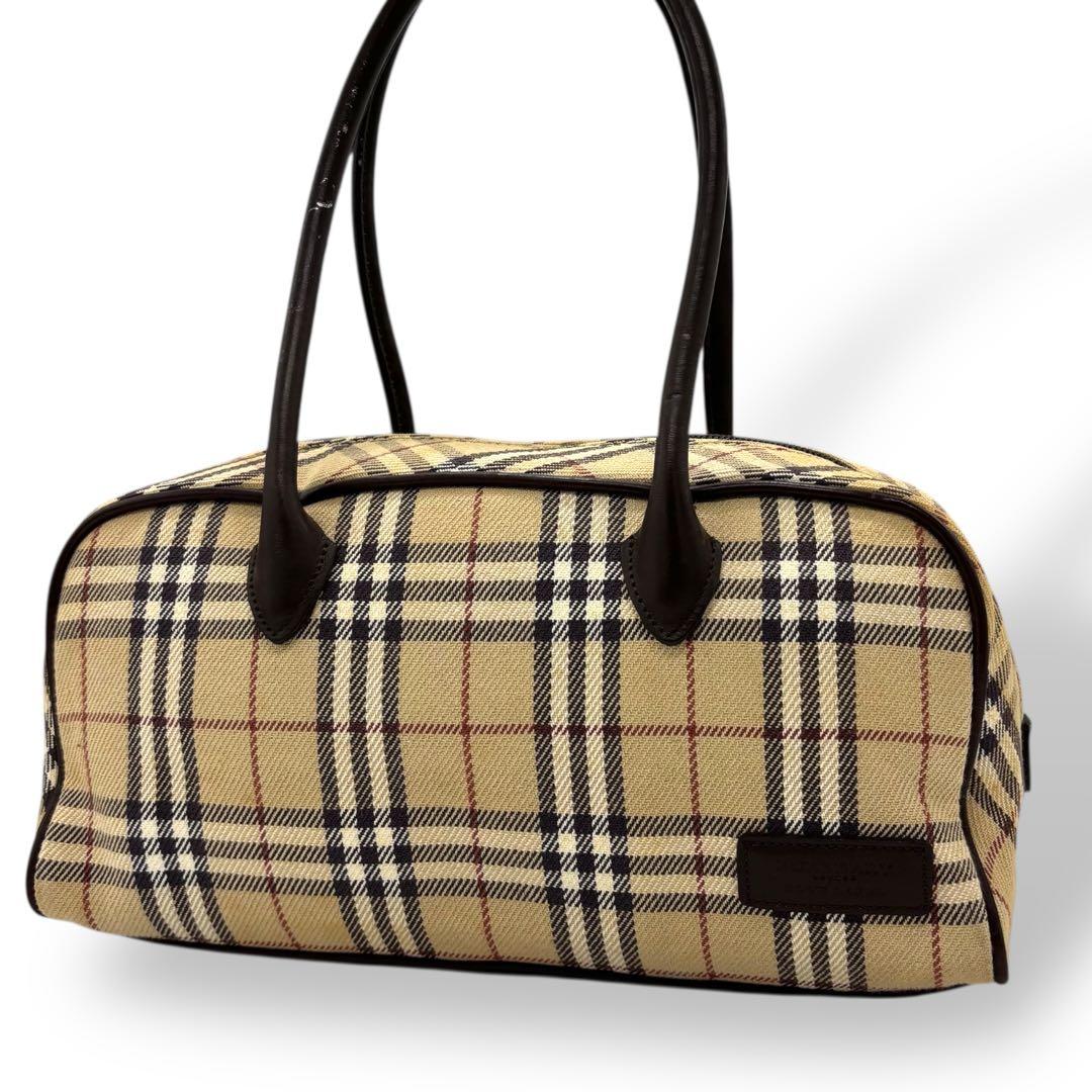 美品　BURBERRY バーバリー　ハンドバッグ　ノバチェック　ベージュ　250