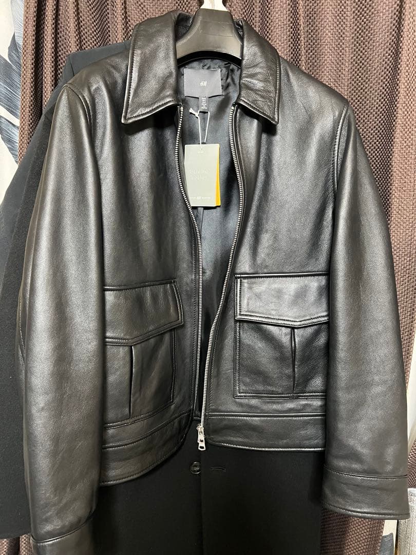  プレミアム 短丈 ラム革 レザージャケット　A2レザージャケット