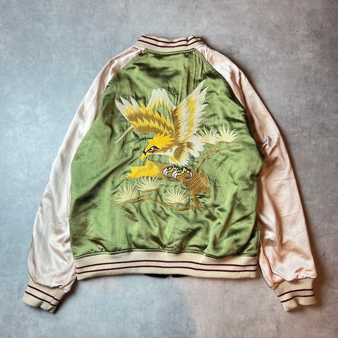 ✅新品　スカジャン　スーベニアジャケット　別珍　ベロア　リバーシブル　B　XL