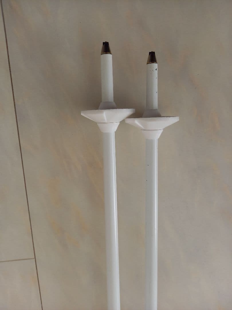 モーグル スキー ストック ホワイト