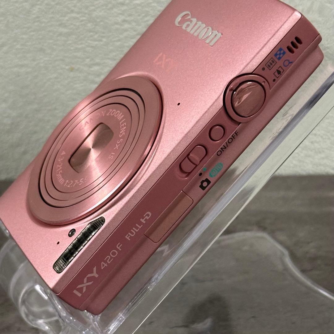 美品　Canon IXY 420F ピンクデジカメ 箱　充電器