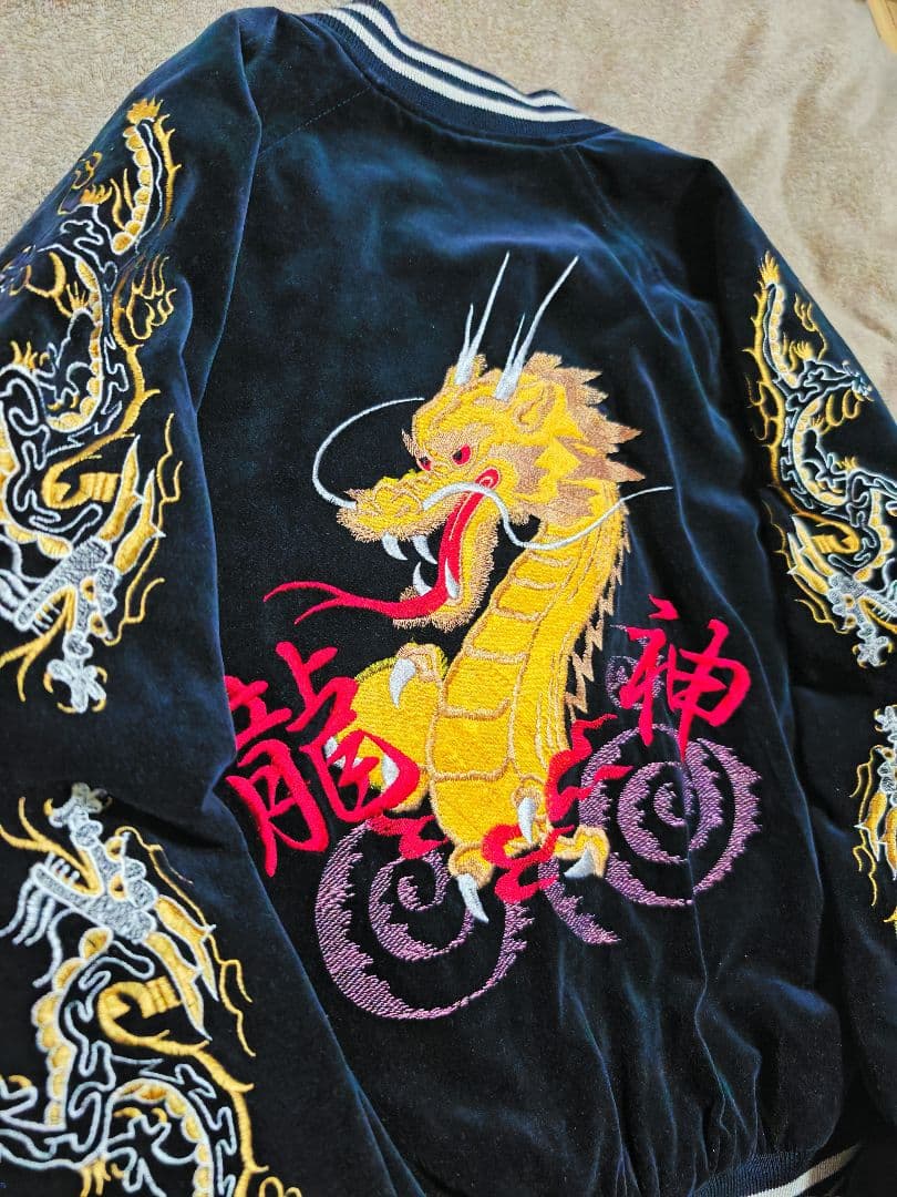 Jungle Storm 日本 限定 別珍 龍刺繍 スカジャン unisex