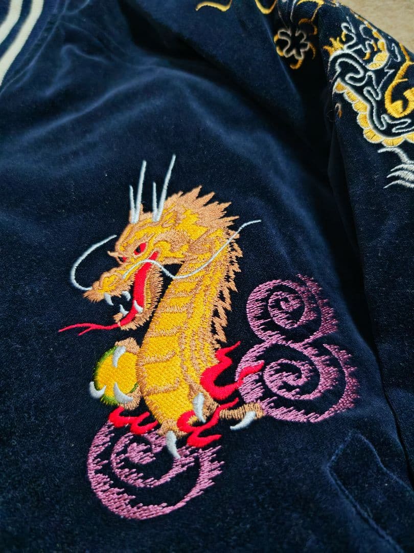 Jungle Storm 日本 限定 別珍 龍刺繍 スカジャン unisex