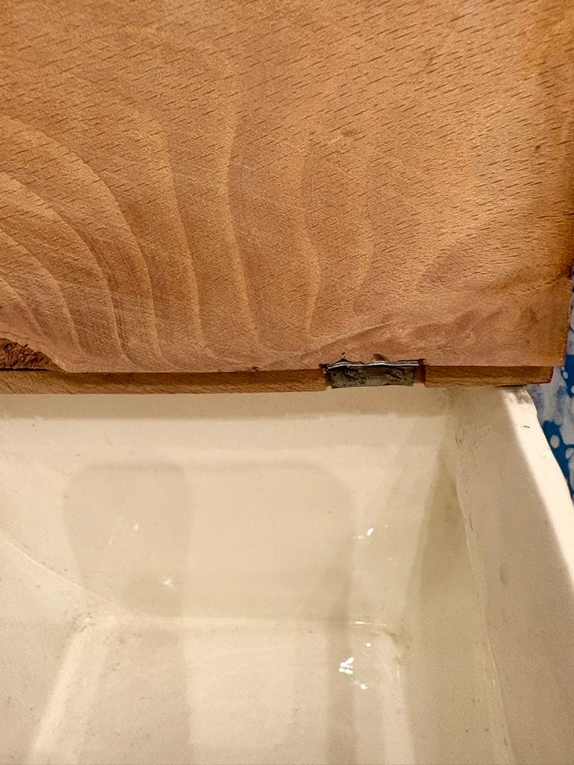 ◆希少美品◆フランスFARINE木製蓋付き花柄♡ラタン編込模様陶器ボックス