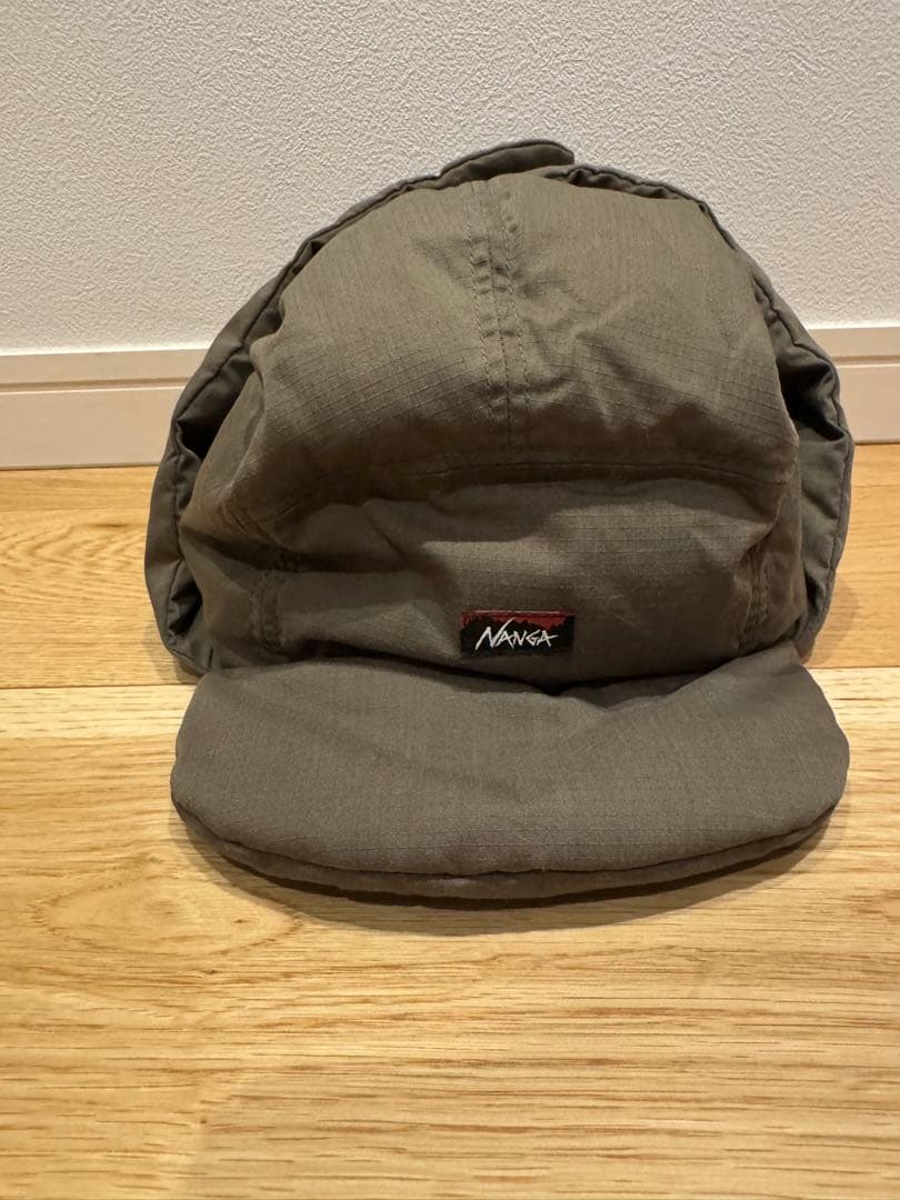 NANGA カーキ フライトキャップ