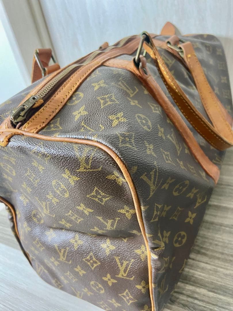 ルイヴィトン　ボストンバッグ　サックスプール 45 モノグラム　カデナ　レザー