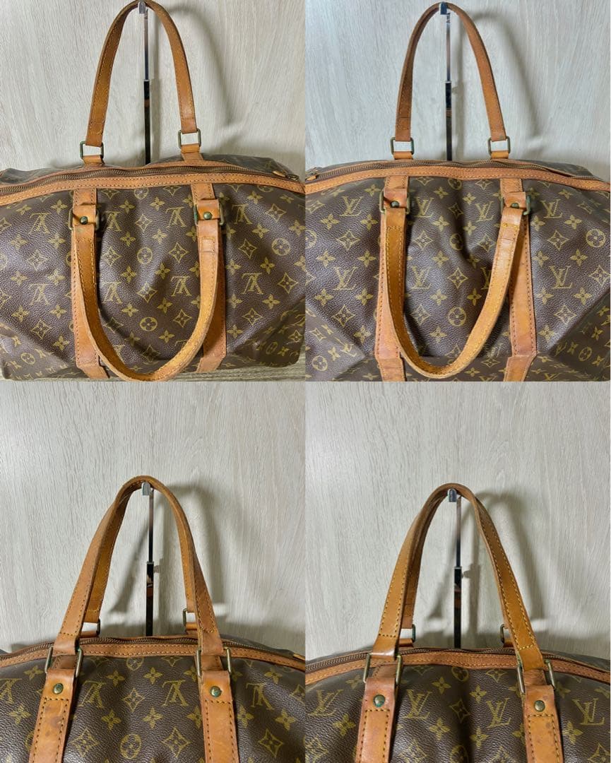 ルイヴィトン　ボストンバッグ　サックスプール 45 モノグラム　カデナ　レザー