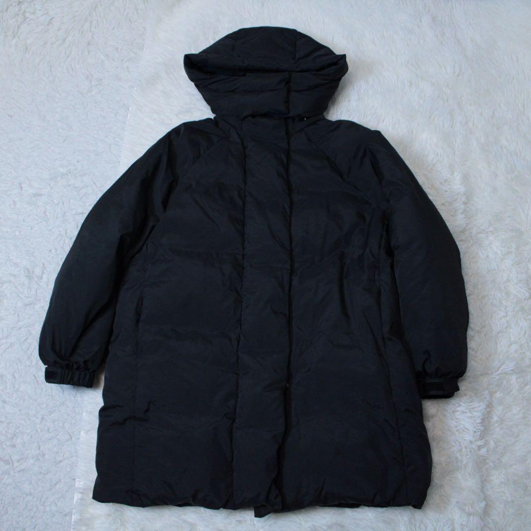 新品 KBF 2way フーディミドルダウンジャケット 黒 S アーバンリサーチ