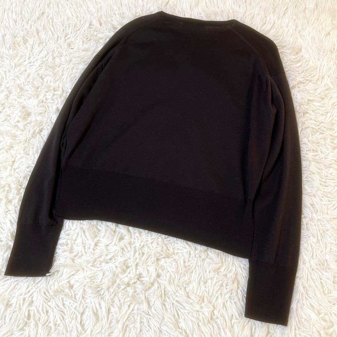 JOHN SMEDLEY　ウール100％　クルーネック長袖ニットカーディガン