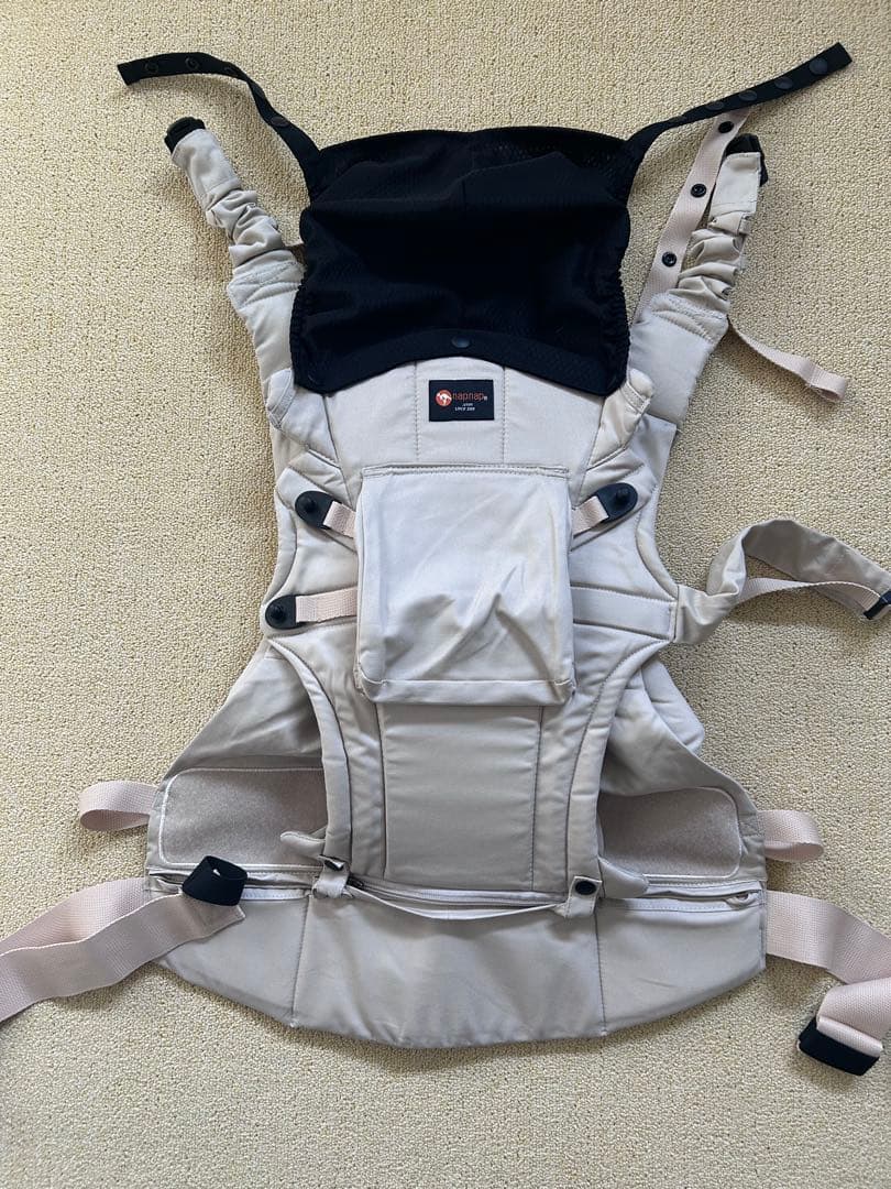 napnap 抱っこ紐 ベージュ 取扱説明書付き