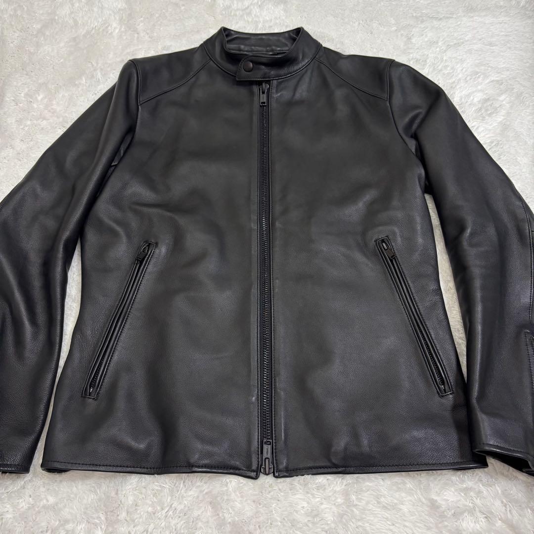 EDIFICE　シープスキン レザージャケット シングル Lサイズ