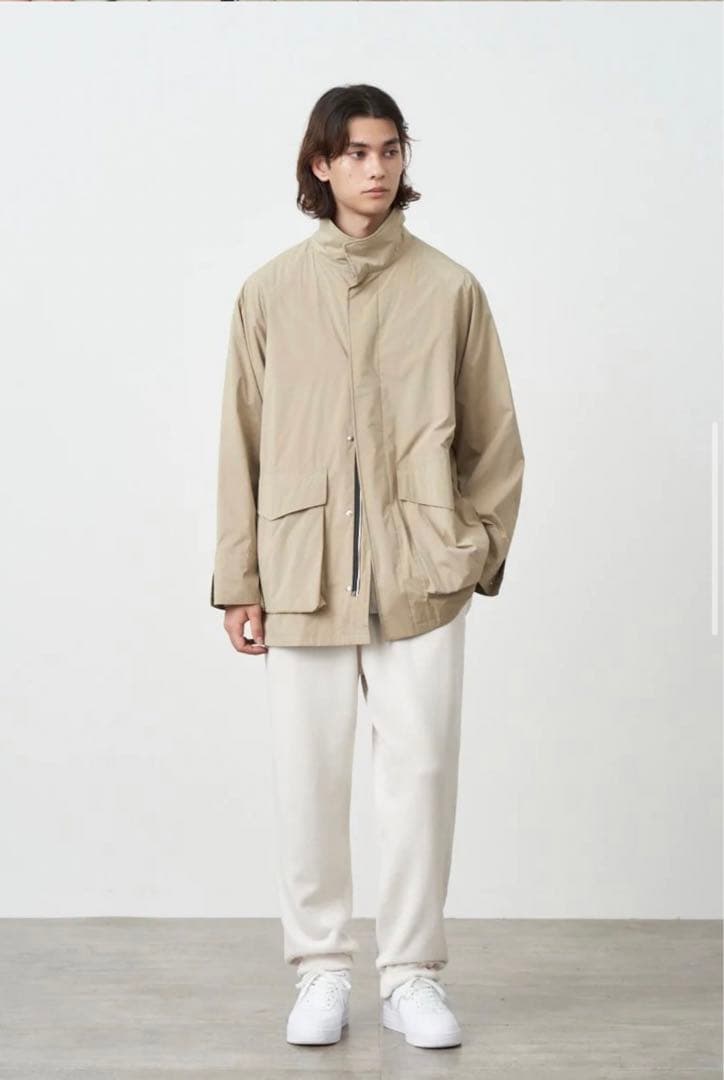 【完売品】ATON ventile suede stand field coat