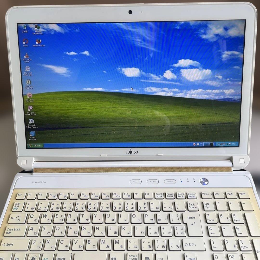 ☆格安美品XP☆富士通15.6インチ大画面長時間バッテリー第3世代i7ノートPC