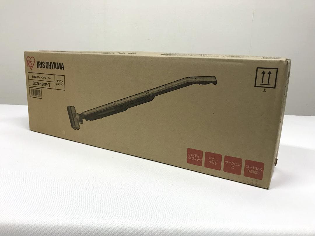 未開封　アイリスオーヤマ　充電式スティッククリーナー SCD-160P-T