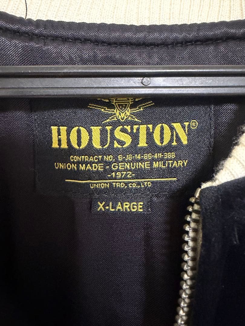 HOUSTON スカジャン X-LARGE ALASKA刺繍