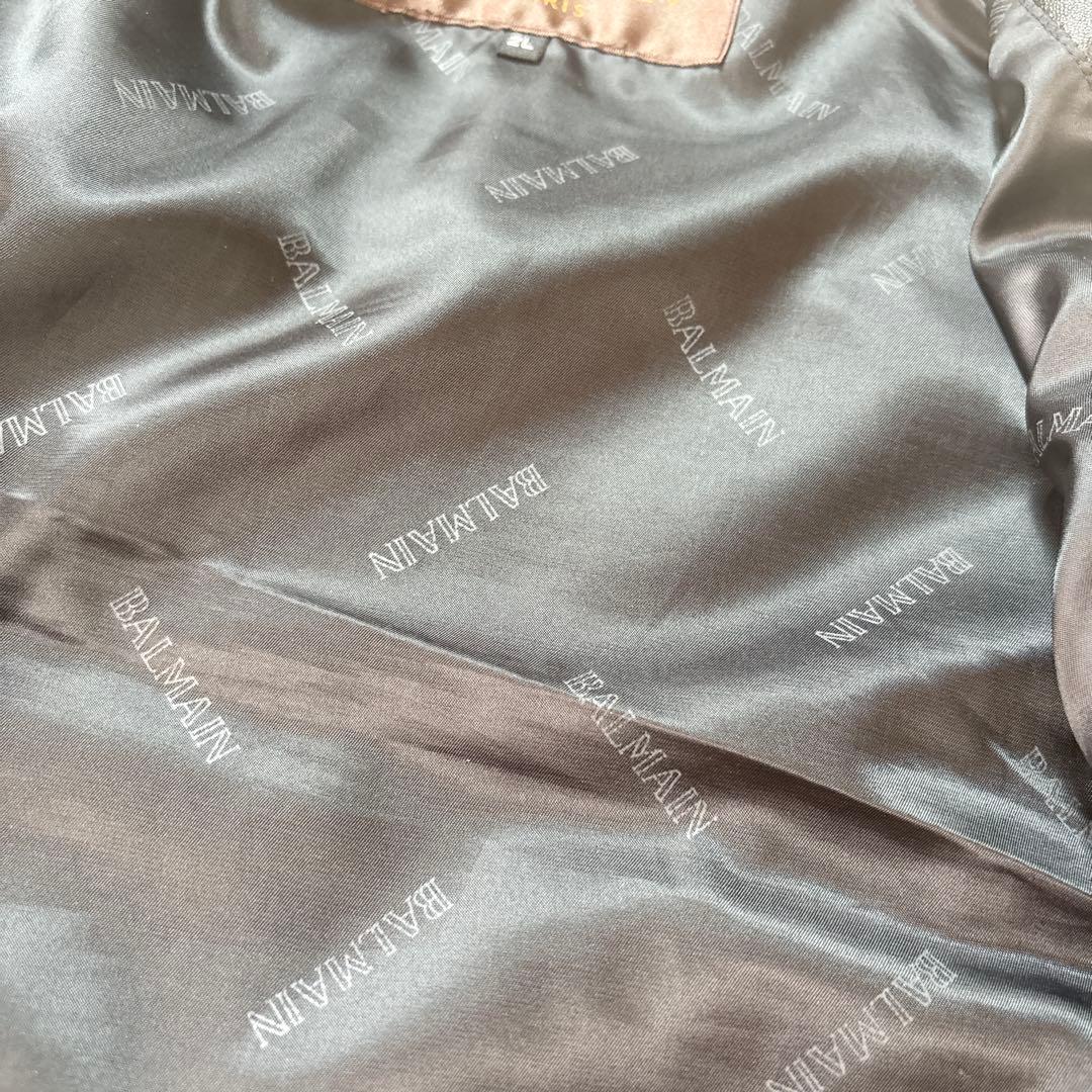 ☆希少XLサイズ☆BALMAIN バルマン シングルライダース リアルレザー