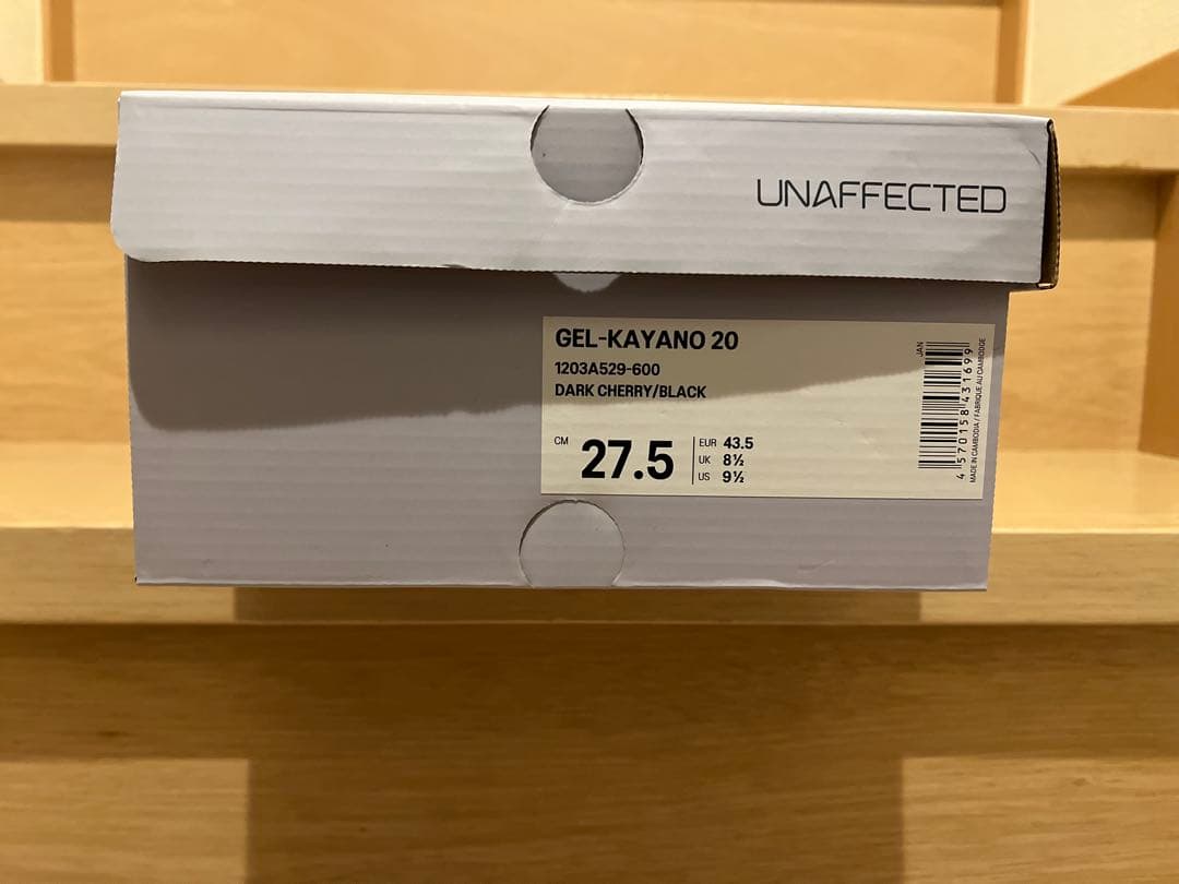 g*g様 asics GEL-KAYANO 20 DARKCHERRY/BLAC