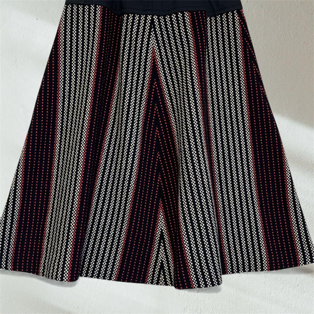 COMME des GARÇONS 美品ウールスカート　ストライプ AD2001