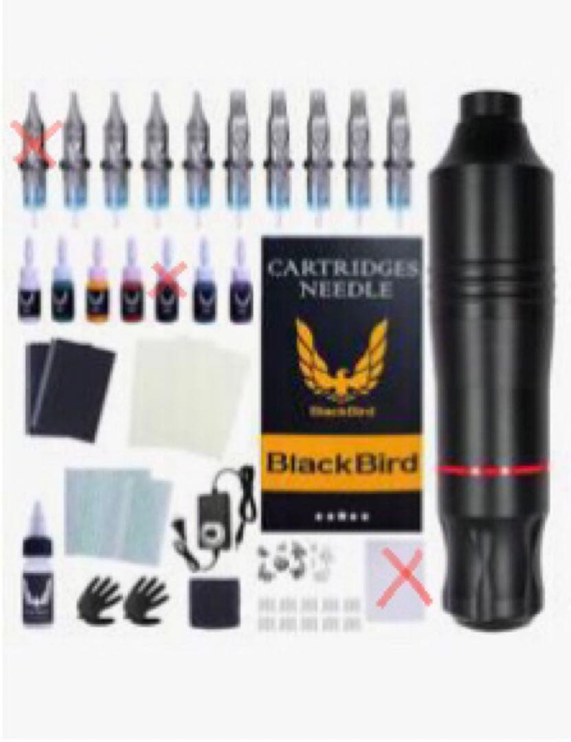 初心者の練習タトゥーマシンフルセット　交流式