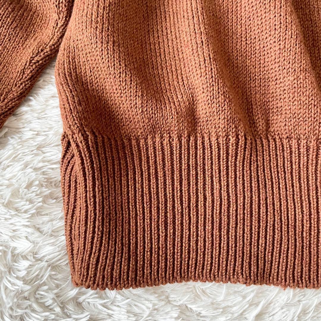 マーガレットハウエル 23ss 極美品 リネンコットン ニット 2 茶