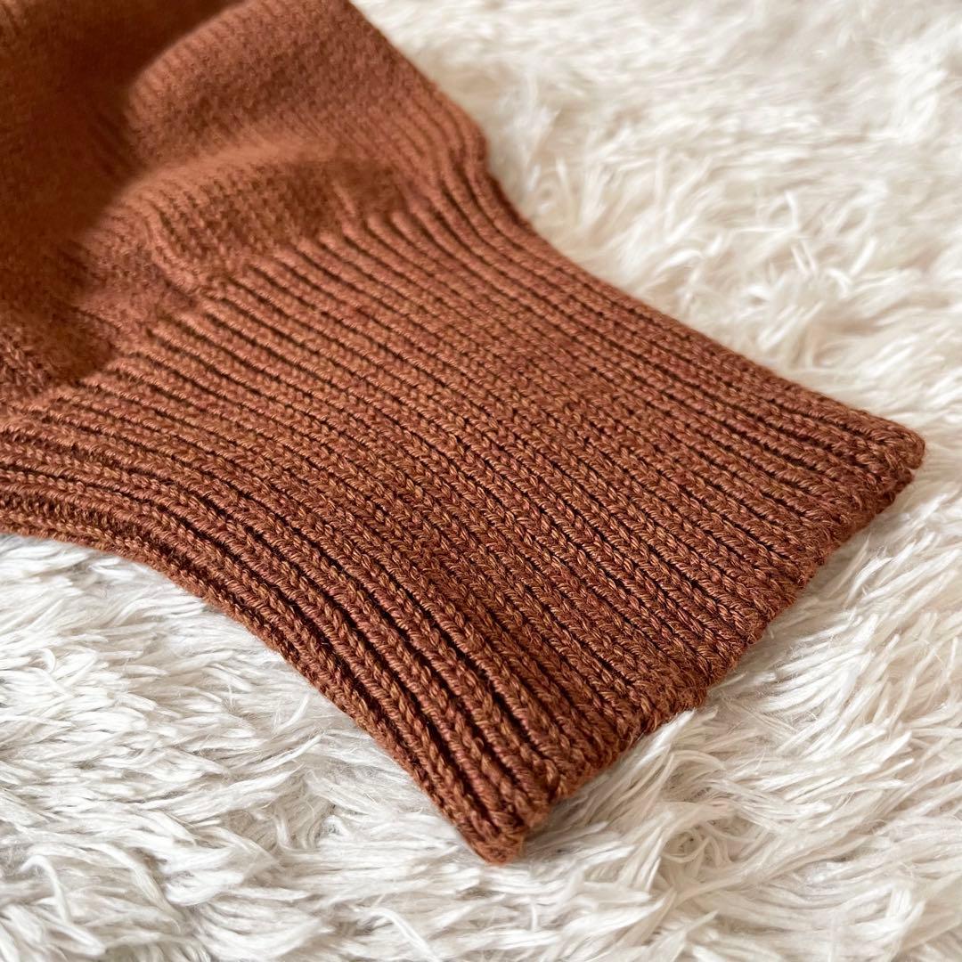 マーガレットハウエル 23ss 極美品 リネンコットン ニット 2 茶