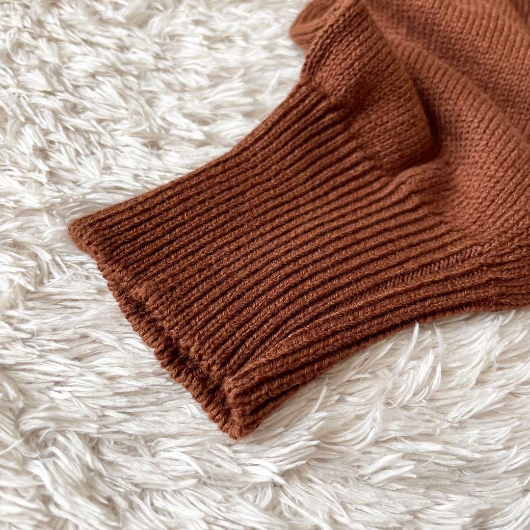 マーガレットハウエル 23ss 極美品 リネンコットン ニット 2 茶