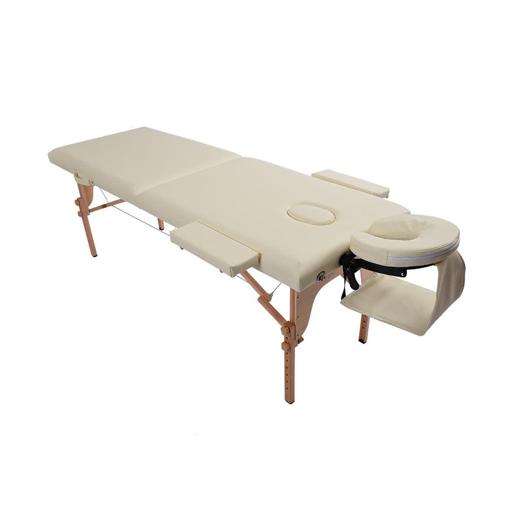 マッサージ ベッド マッサージベッド折りたたみ施術ベッド マッサージ台アイボリー