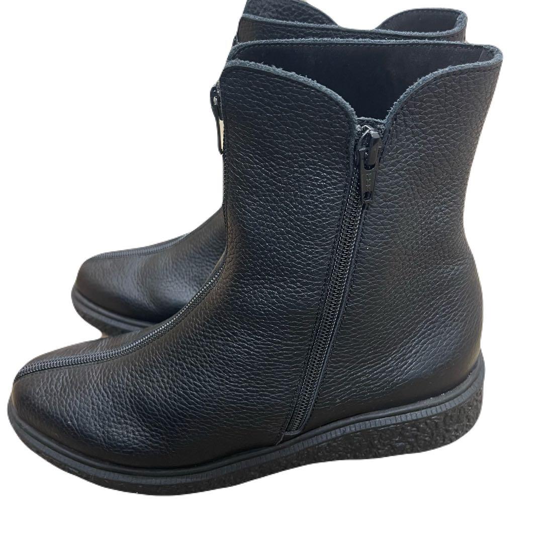 arche ブラック サイドゴアブーツ 38 ショートブーツ