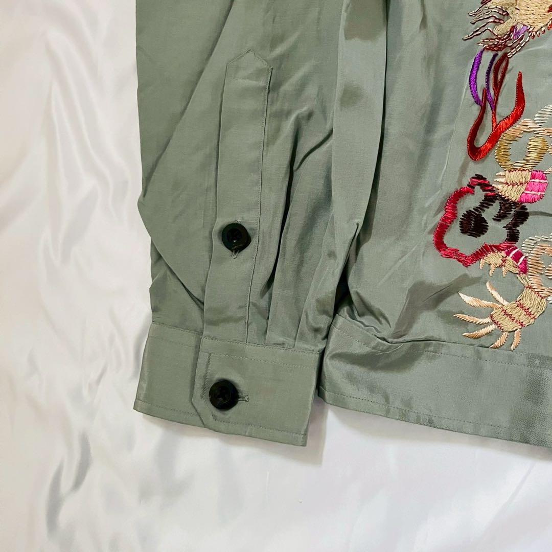 SAMURAI JEANS サムライジーンズ 刺繍 スカシャツ オープンカラー