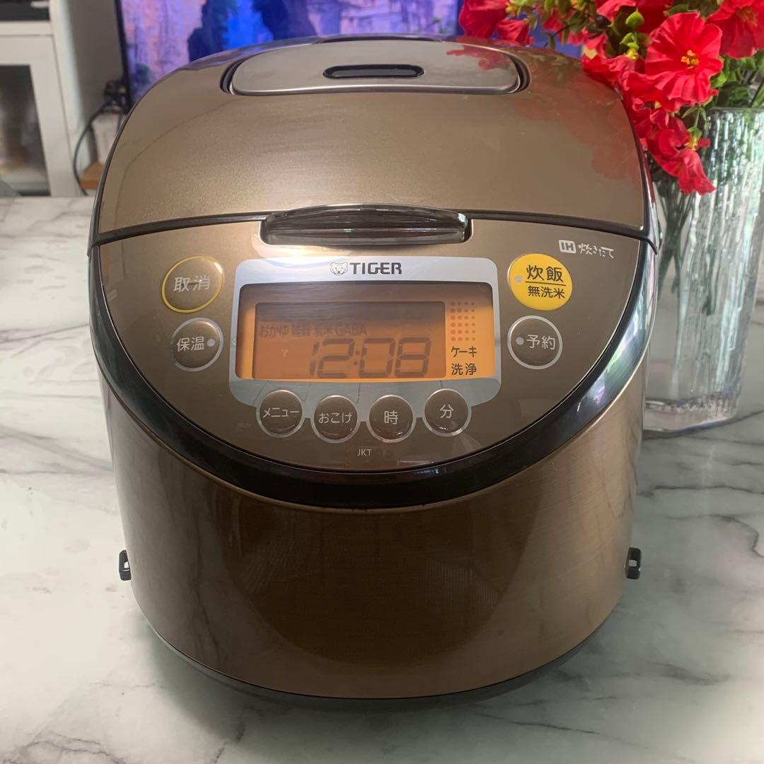 良品■TIGER炊きたて　IH 一升　銅入3層遠赤釜 JKT-B181■炊飯確認