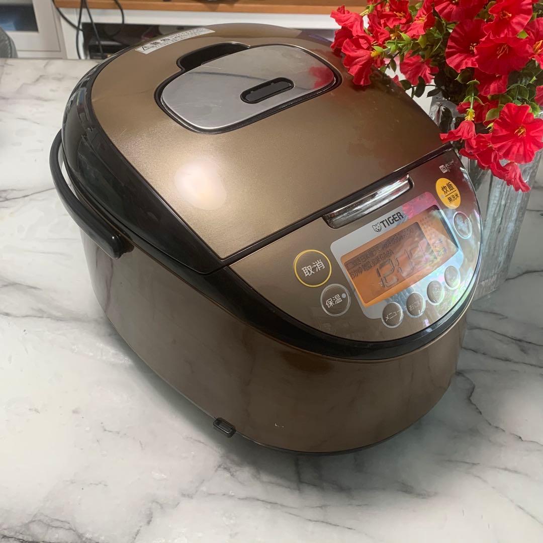 良品■TIGER炊きたて　IH 一升　銅入3層遠赤釜 JKT-B181■炊飯確認